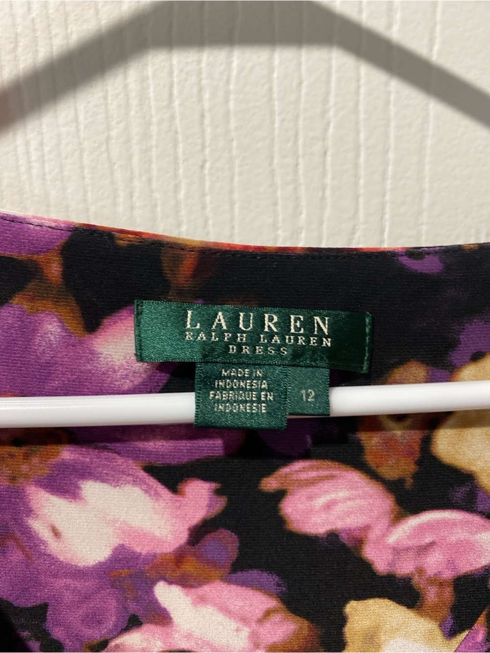 Lauren Ralph Lauren Floral Ruched Faux Wrap Sheath Dress 12 - Picture 2 of 5